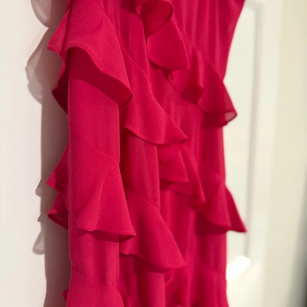 Lovers & Friends Junette Gown Hot Pink One Strap - Picture 11 of 11